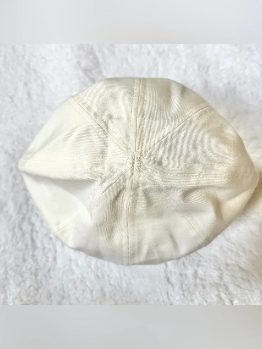 Burberry baby hat nova check logo leather unisex boy girl white 1-3years old